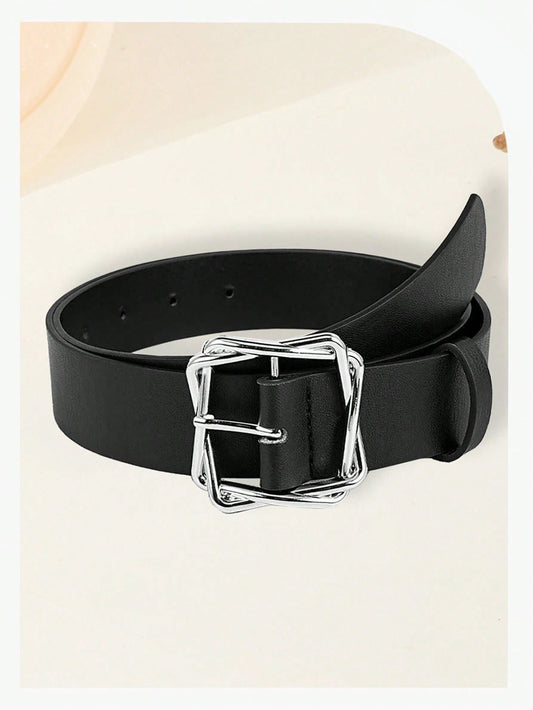 Chic Versatile Black Belt - Perfect for Jeans, Suits, and Casual Outfits