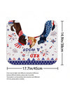 Stars, Stripes, and Squeaky Clean: American Flag Fireworks Bathroom Set for Your Patriotic Pup