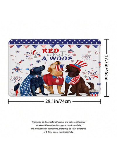 Stars, Stripes, and Squeaky Clean: American Flag Fireworks Bathroom Set for Your Patriotic Pup