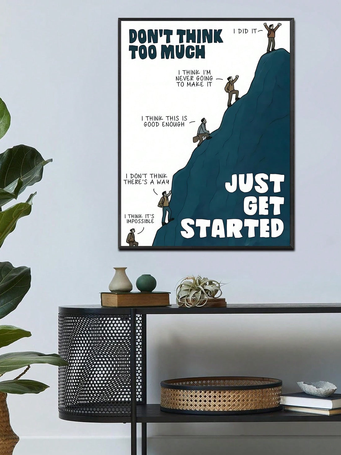 Enhance the aesthetic of every room with Universal Inspiration, a contemporary art canvas poster. Featuring modern abstract designs, this versatile piece adds a touch of sophistication to any space. Elevate your home décor effortlessly with this stunning and versatile canvas poster.