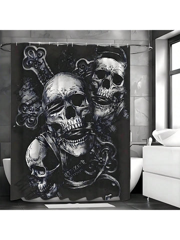 Elevate your home decor with our Gothic Skull Day of the Dead Shower Curtain. Featuring a vibrant design, this unique curtain will add a touch of edginess to your bathroom. Made with high-quality materials, it is not only stylish but also durable. Upgrade your shower experience today.