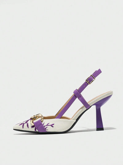 Stylish Embroidered Chain High Heel Sandals: The Ultimate Summer Party Shoe