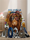 Cozy up with our Personalized Double Horse Blanket - Perfect for All Seasons