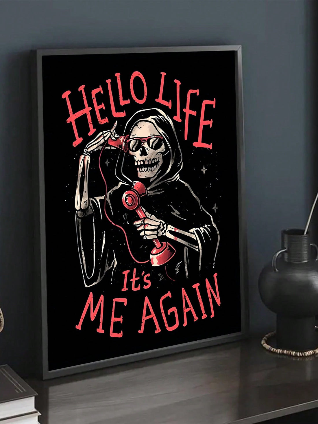 Enhance your home decor with this stunning Skull Cape Vampire Party Celebration Canvas Oil Painting. The high-quality canvas and oil paint create a rich and realistic depiction of a spooky party scene. Display it as a unique conversation piece for guests, or gift it to a fellow vampire enthusiast.