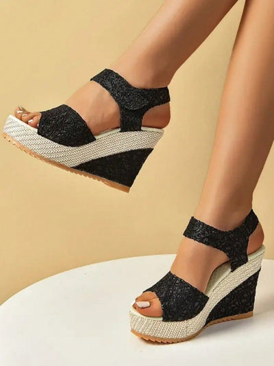 2024 Summer Collection: Euromerican Style High Heel Wedge Slippers for Women