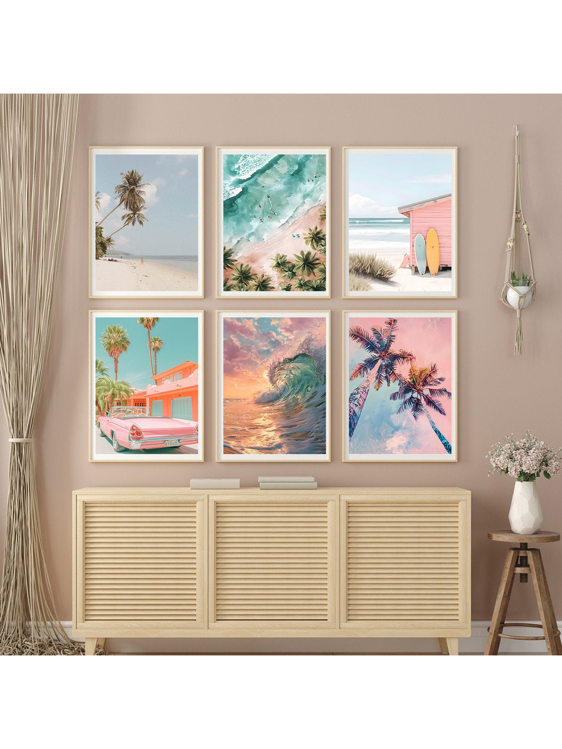Transform your space into a coastal paradise with our 6-piece unframed canvas set! These vibrant sea scenery prints bring the beach vibes right to your walls without the sand in your shoes. Perfect for creating that vacation feeling year-round, each piece captures the magic of shoreline bliss. Mix, match, and arrange them to make waves in any room's decor!