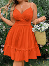 Plus Size Elegant Embroidered Spaghetti Strap Dress – Perfect for Your Dream Vacation