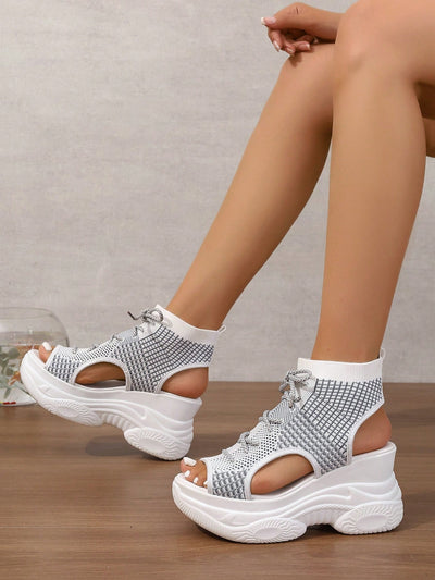 Step Up Your Style with Women's Thick-Soled Platform Sport Sandals