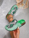 Cozy Brown Flower Slippers: Women's Casual Diamond Sequin Sandals