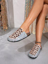 Cozy Brown Flower Slippers: Women's Casual Diamond Sequin Sandals