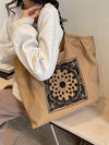 Retro Embroidery Commuter Tote: Perfect Personalized Bag for Ladies and Girls