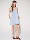 Effortless Summer Chic: Non-Stretch Denim Tank Mini Dress