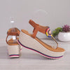 Colorful Patchwork Wedge Sandals: A Stylish Addition to Your Footwear Collection