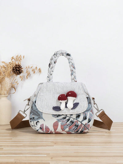 Expertly crafted by hand, the Bohemian Dreams Crochet Mushroom Tote Bag is a truly unique and stylish accessory. Its intricate crochet design exudes a one-of-a-kind charm, while its spacious interior provides ample room for all your essentials. Add a touch of bohemian flair to any outfit with this handmade tote