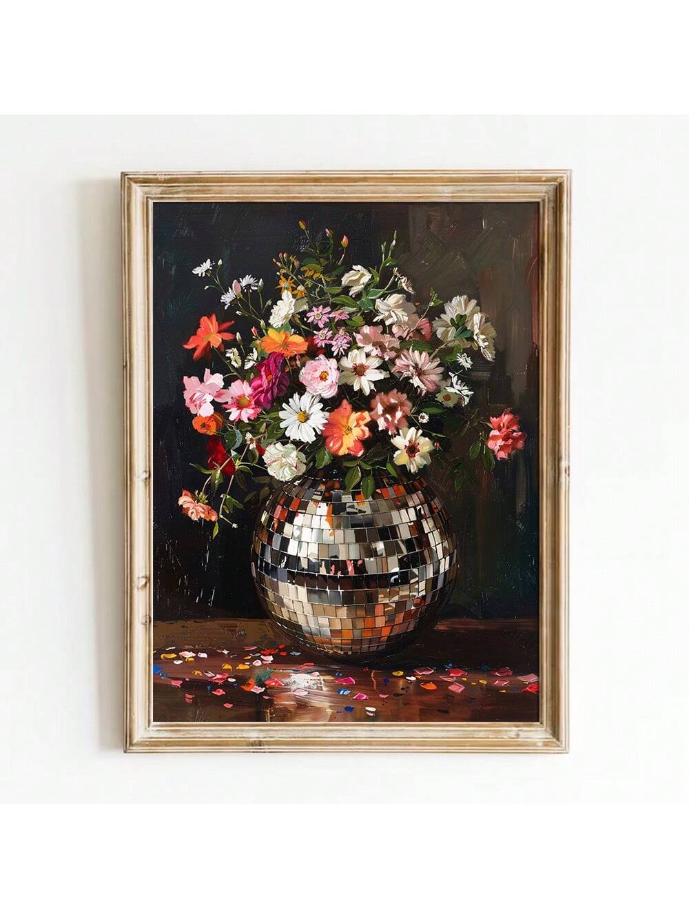 Enhance your modern home decor with our Maximalist Botanical Beauty poster print. Featuring an unframed design, this print adds a touch of sophistication to any room. With a focus on botanical elements, this print brings natural beauty indoors. Elevate your living space with this stunning addition.