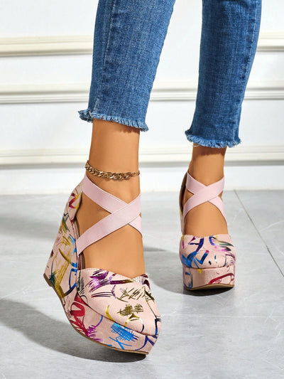 Colorful Music Party Platform Sandals: Step Up Your Style Game!