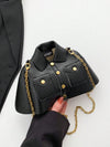 Vintage Punk-Inspired Oil Leather Shoulder Bag – Multi-Functional Chic Accessory for Any Occasion