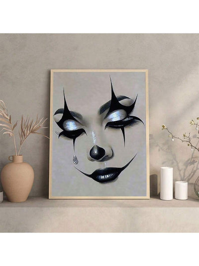 Vibrant Modern Art Canvas Poster: Weep Expression for Eye-Catching Wall Decor