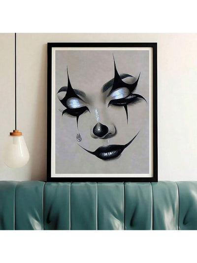 Vibrant Modern Art Canvas Poster: Weep Expression for Eye-Catching Wall Decor