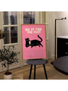 Whiskers & Bubbles: 'Do It For The Plot' Funny Cat Print Wall Art