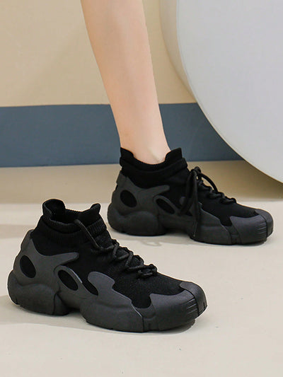 Summer Chic: Mesh Chunky Sneakers for Women