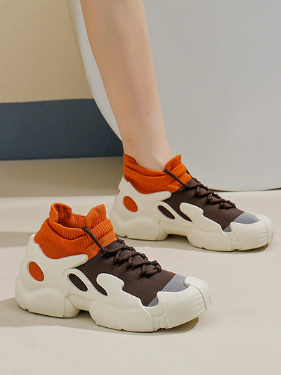 Summer Chic: Mesh Chunky Sneakers for Women