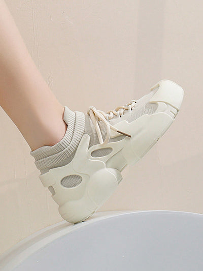 Summer Chic: Mesh Chunky Sneakers for Women