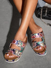 Colorful Strappy Platform Wedge Sandals: The Ultimate Party Baddie Chic