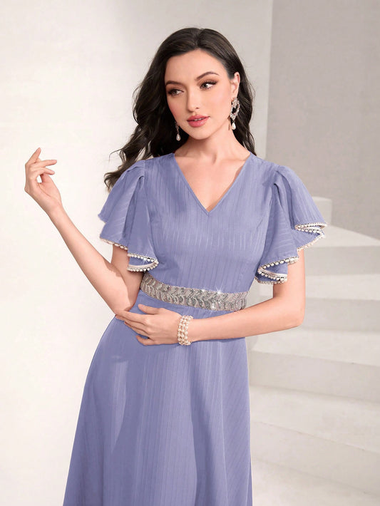 Add some elegant sparkle and shine to your summer wardrobe with our Women's Elegant Sequin Frilled Dress. The sequin detailing and frilled design will make you stand out at any event. This dress is the perfect combination of style and comfort for the warmer months.