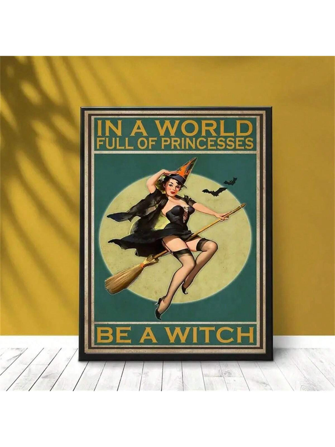 Add a touch of vintage gothic charm to your Halloween decor with our Gothic Vintage Halloween Poster. Featuring a captivating poster girl, this wall decor will set the scene for a hauntingly beautiful celebration. Made with high-quality materials, it's the perfect addition to any Halloween-themed room or event.