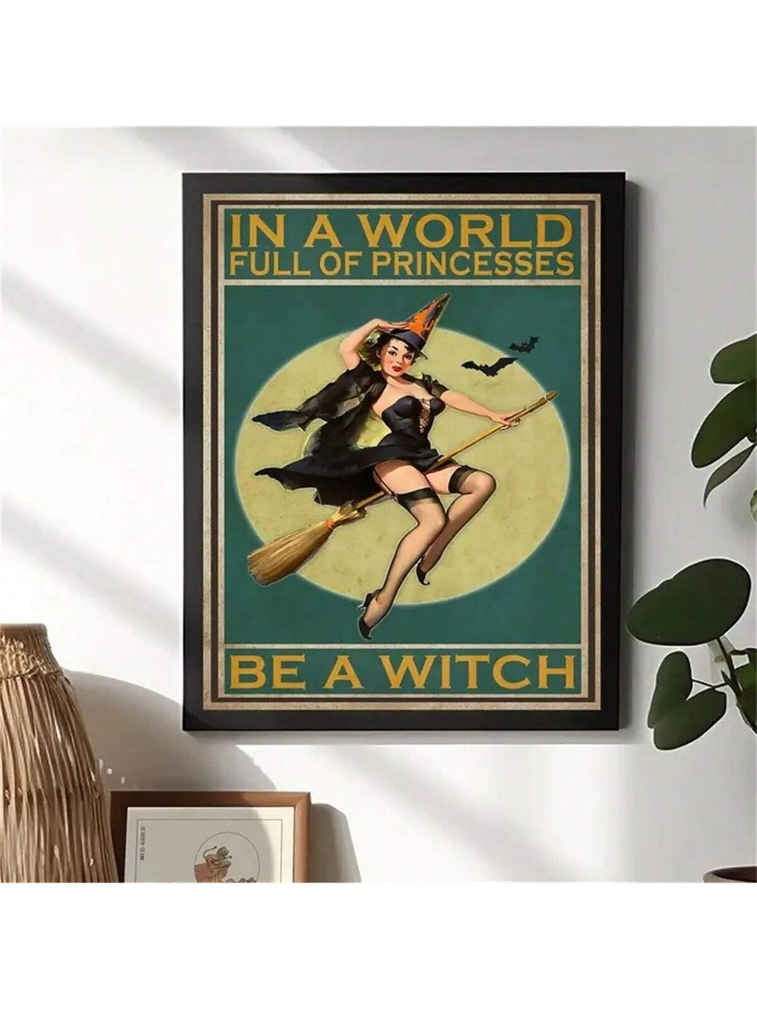 Add a touch of vintage gothic charm to your Halloween decor with our Gothic Vintage Halloween Poster. Featuring a captivating poster girl, this wall decor will set the scene for a hauntingly beautiful celebration. Made with high-quality materials, it's the perfect addition to any Halloween-themed room or event.