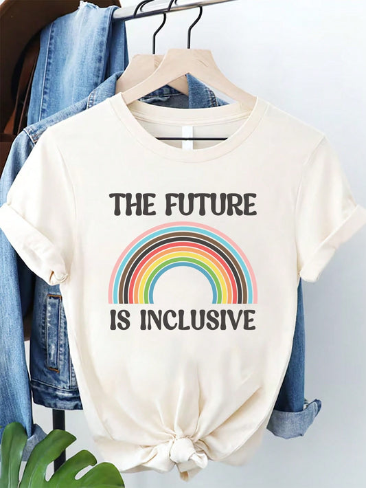 Embrace Diversity: Loose Fit Pride Moon Graphic Tee