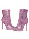 Shine Bright in Pink: Glamorous Sparkling High Heels for Women