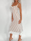 Luxe Lace Ruffle Slip Dress: Perfect for Summer Elegance