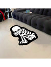 Crybaby Skeleton Patterned Decorative Rug: Horror Elements, Non-Slip, Wear Resistant