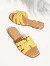 Stay Stylish and Comfortable all Summer with Color Block Slip-On Slippers