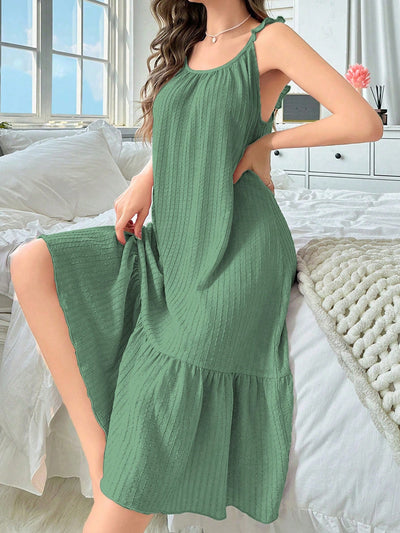 Mint Green Spaghetti Strap Night Dress for Women - Comfortable and Stylish Sleepwear