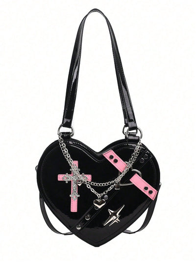 Gothic Punk Coffin Shoulder Bag: Rock the Music Festival in Steampunk Style