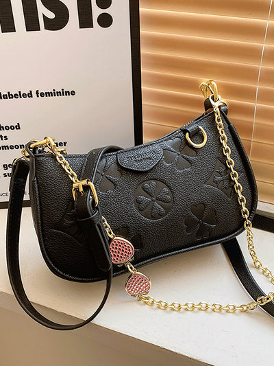 2024 Fashion Trend: Joker Body Print Underarm Bag with Metal Chain Decoration