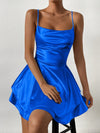 Chic Summer Elegance: Solid Satin Cami Dress for Effortless Style