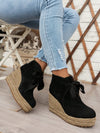 Step Up Your Style: Women's Fashion Platform Lace-Up Boots with Height Increase