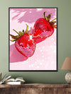 Strawberries and Wine Celebration Canvas Poster - Festive Artwork for Any Room