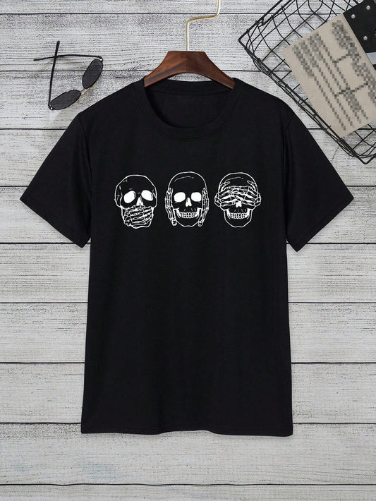 Skull Print Tee: A Hauntingly Stylish Addition to Your Wardrobe