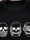 Men's Edgy Skull Print Tee: Rock Your Style