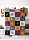 Personalized Sun Pattern Flannel Blanket: The Perfect Sofa or Bed SG Gift