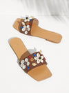 Flower Power: Stylish Summer Flat Sandals for Women