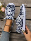 Autumn Halloween Rose Skull Loafers: Fashionable, Lightweight, and Comfortable Casual Sneakers