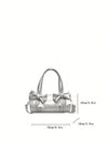 Modern Elegance: PU Solid Color Handbag for Fashionable Women