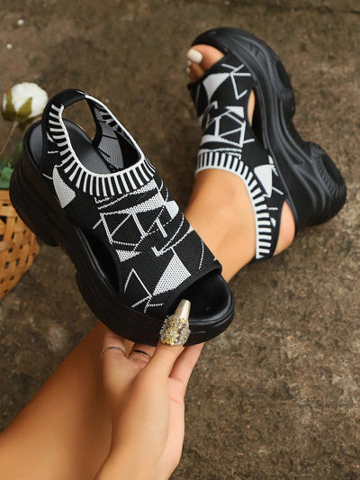 Step Up Your Style with Women's Thick-Soled Platform Sport Sandals