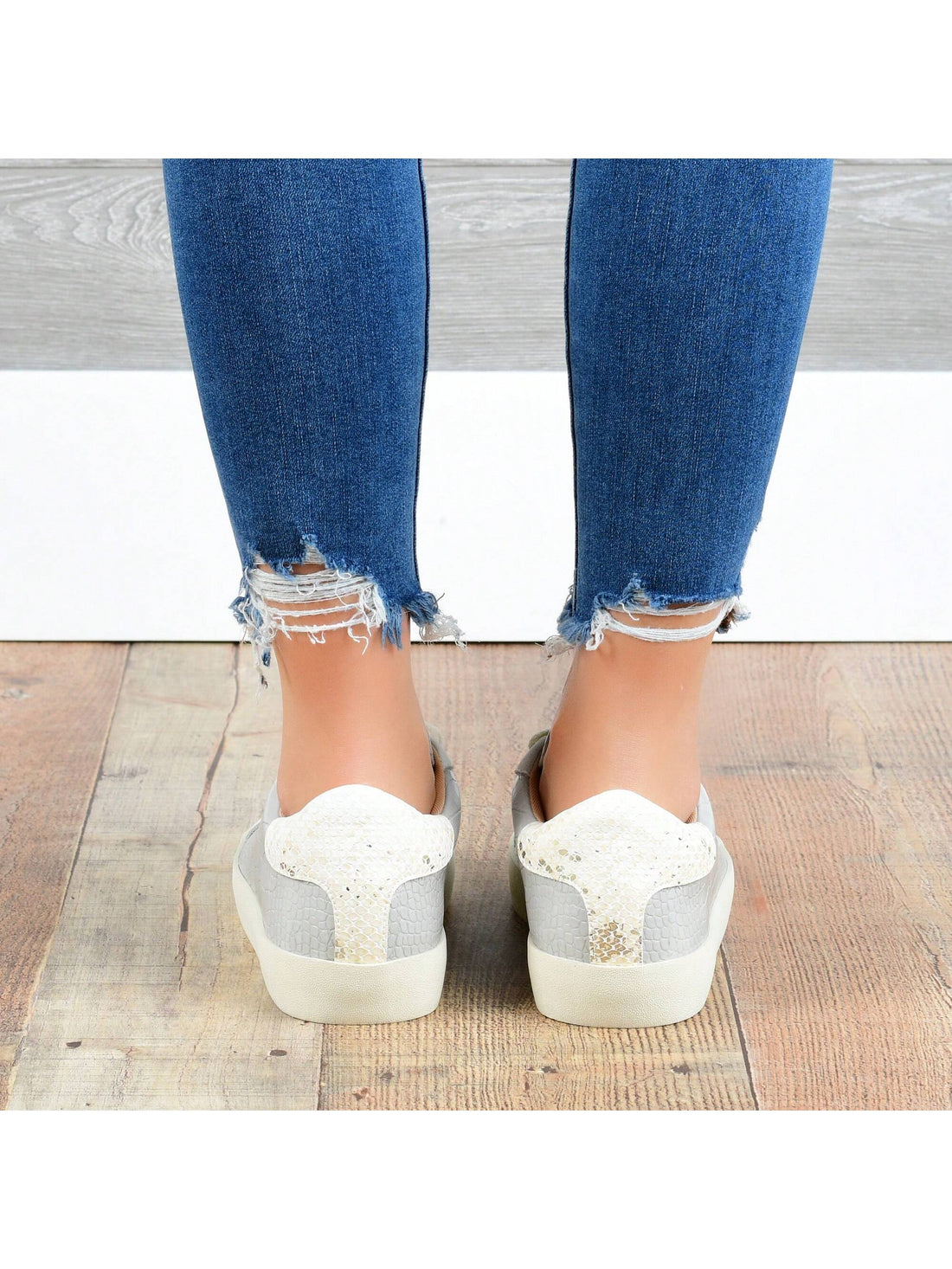 These stylish colorblock lace-up sneakers offer both fashion and comfort for women. With their unique design and sturdy laces, these shoes provide a secure and trendy fit. Perfect for any casual occasion, they are sure to elevate any outfit with their playful and comfortable style.